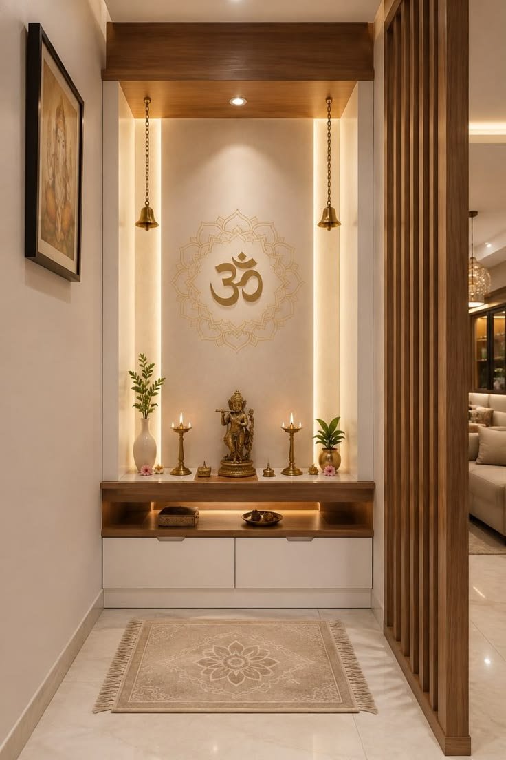 Contemporary Pooja Room